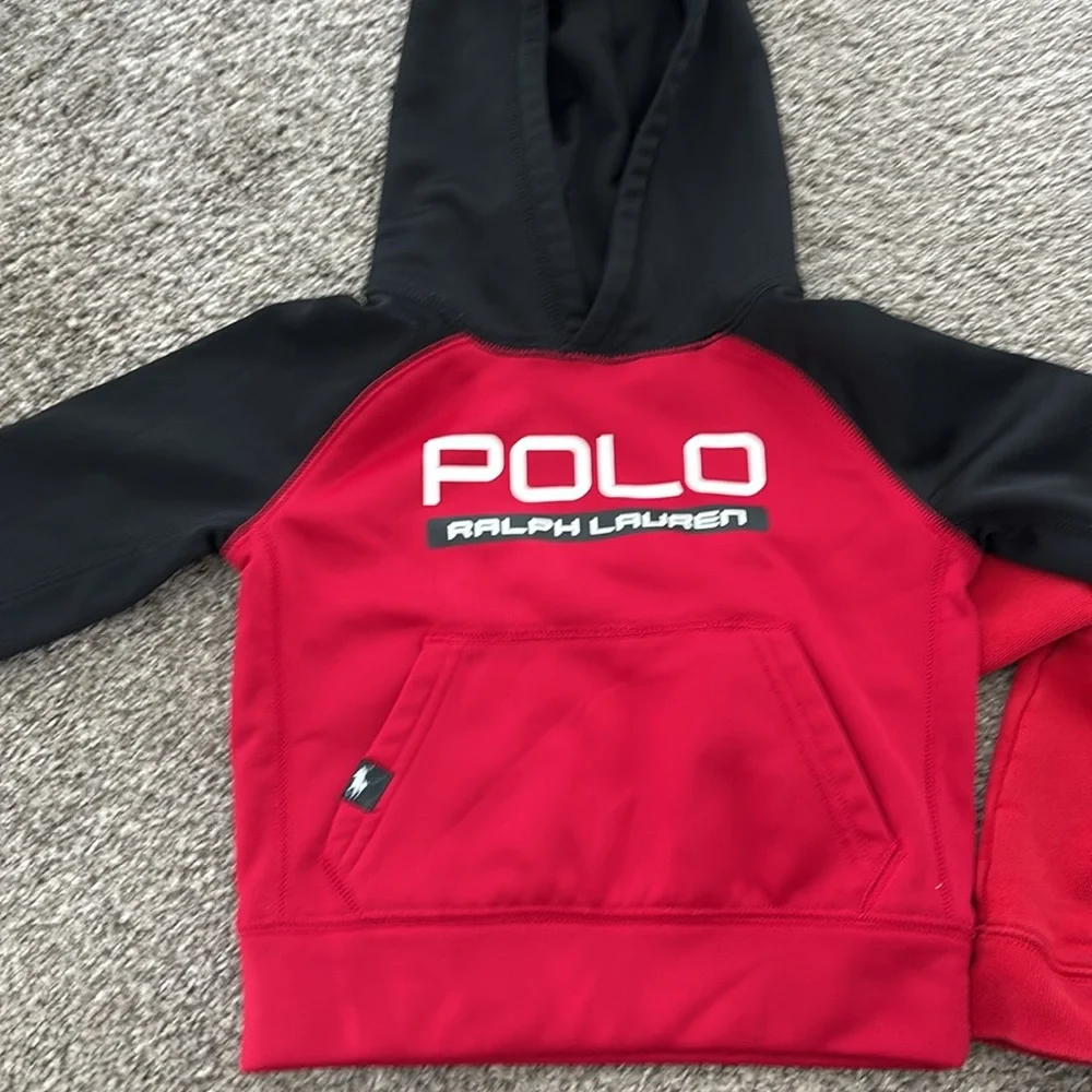 2-pc Polo Ralph Lauren Sweatshirt kids 2T Performance Hoodie &zip Jacket…